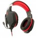 Casti gaming A+ Kago On-ear cu microfon, negru rosu