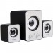 Boxe Spacer 2.1, 11W, Black & White