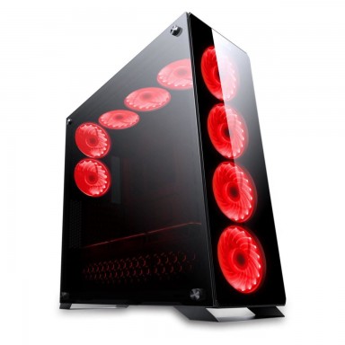 Calculator Gaming Intel Coffee Lake i9-9900K pana la 5.0GHz, 64GB DDR4, HDD 4TB + SSD 1TB, nVidia RTX2080 8GB GDDR6, Carcasa Sticla Securizata
