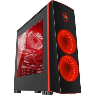 Carcasa Genesis Titan 700 Red, lateral transparent, USB 3.0