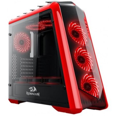 Carcasa Redragon Jetfire Black/Red, Middle Tower