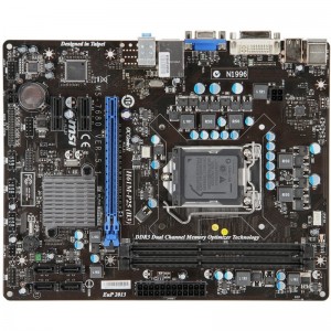Placa de baza MSI H61M-P25, 2*DDR3, PCIE 2.0, 4*SATA, Socket 1155
