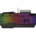 Tastatura gaming HAVIT KB488L, USB, 108 taste, iluminare rainbow, 19 taste anti-ghosting, English Layout, suport smartphone, Negru