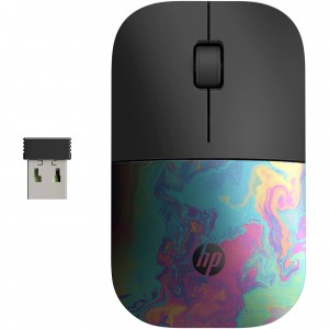 Mouse Wireless HP Z3700, Negru Oil Slick