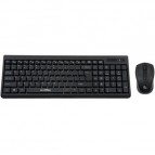 Kit Wireless tastatura + mouse optical A+ K2, USB, Negru